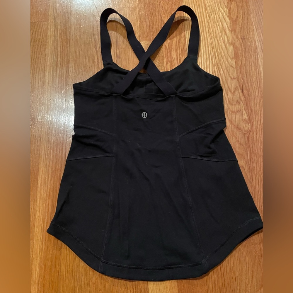 Black Lululemon tank size 8